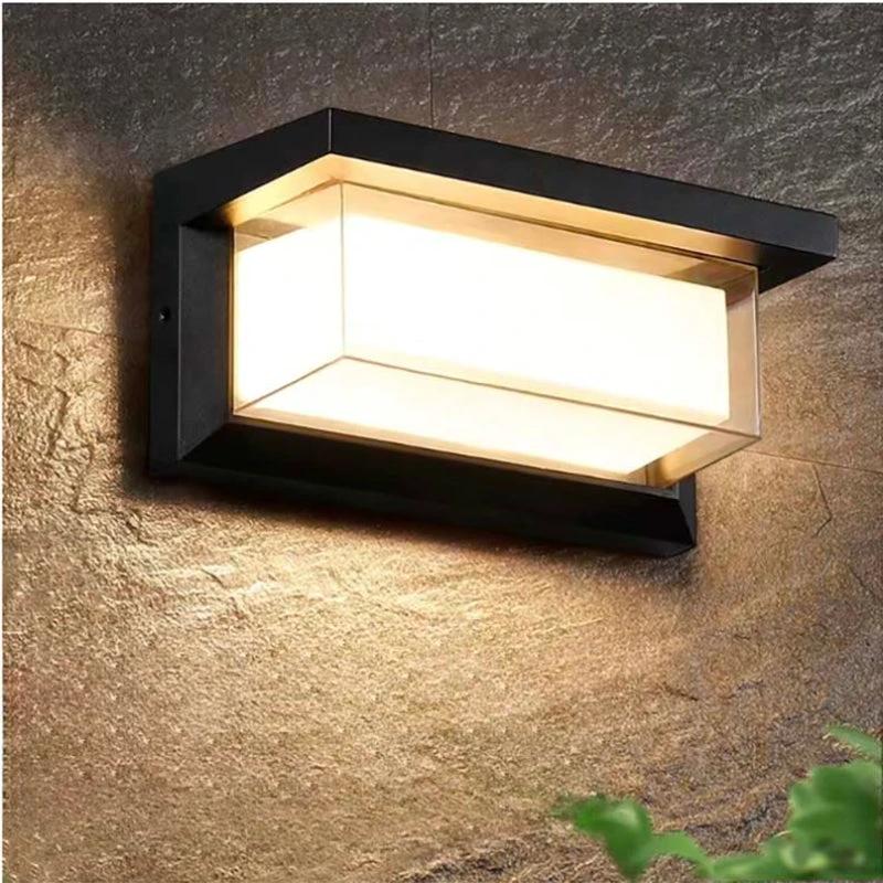 Luz de pared exterior moderna LED impermeable