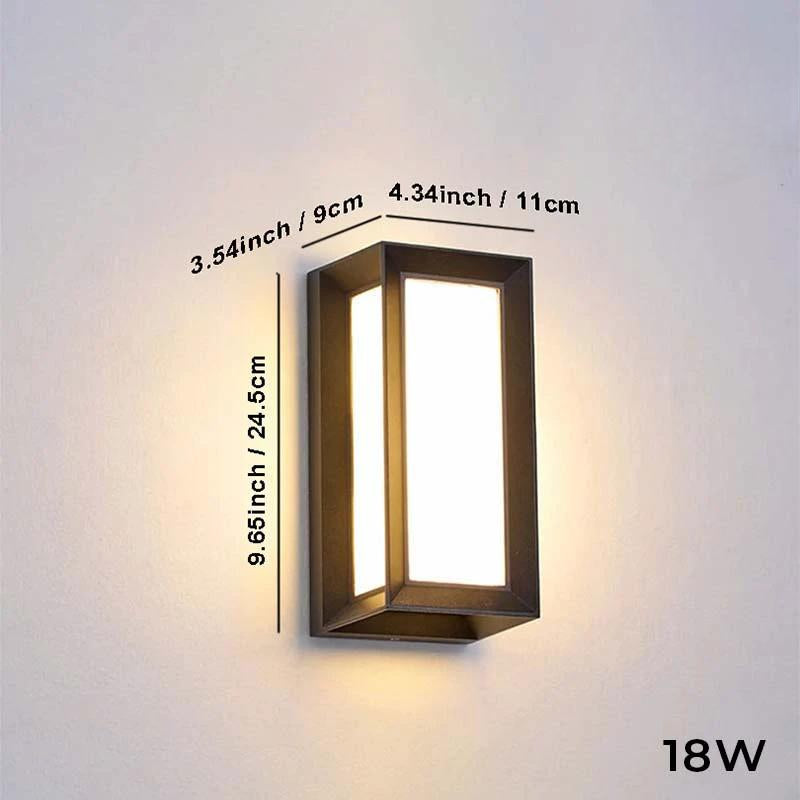 Luz de pared exterior moderna LED impermeable