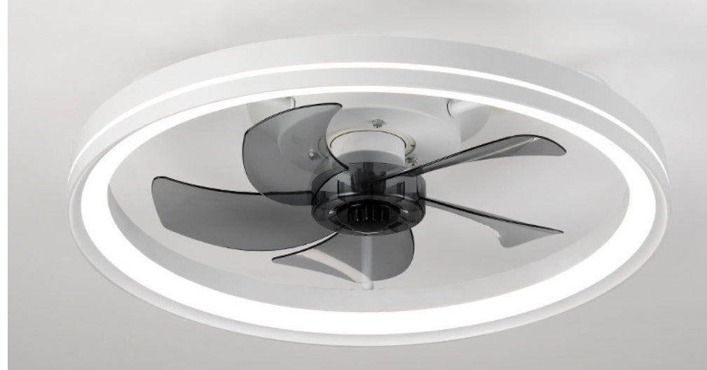 Ventilador de techo inteligente con luz LED y control remoto