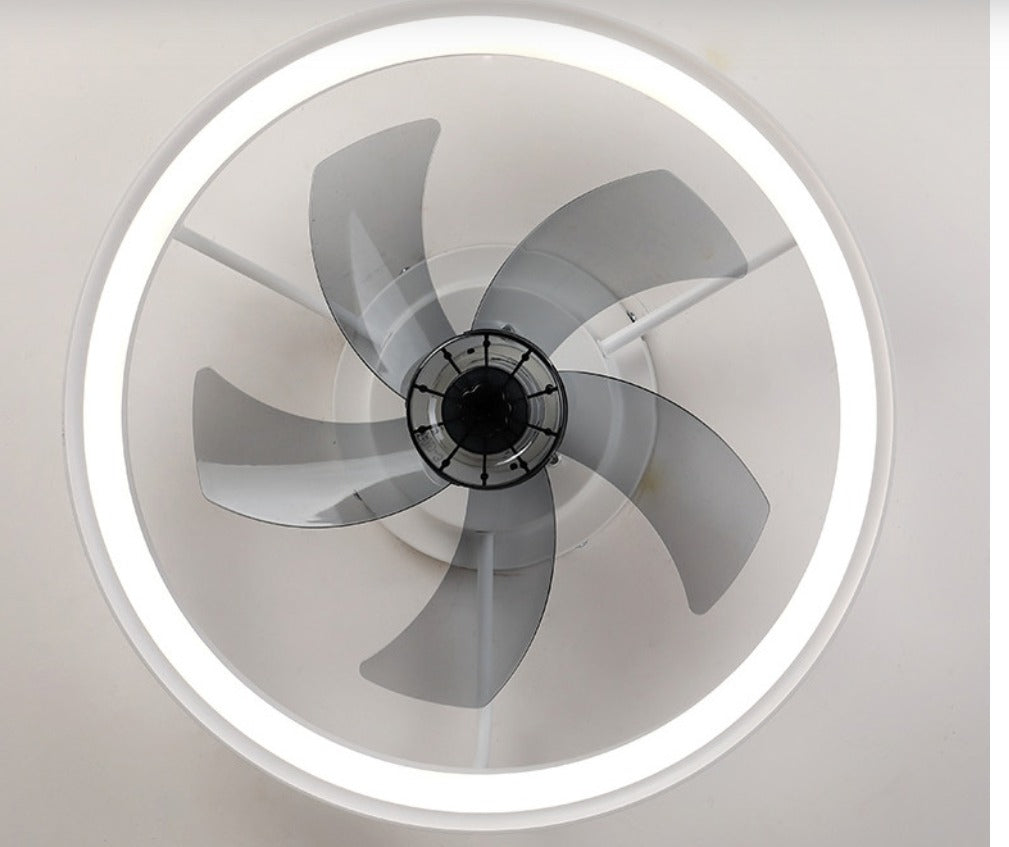 Ventilador de techo inteligente con luz LED y control remoto
