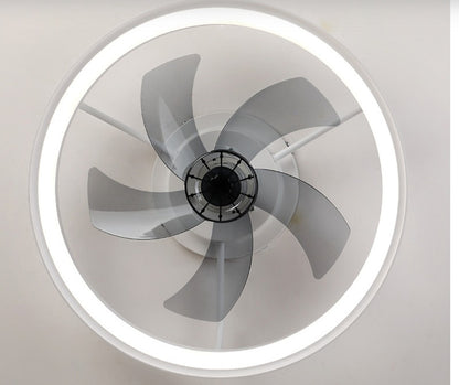Ventilador de techo inteligente con luz LED y control remoto