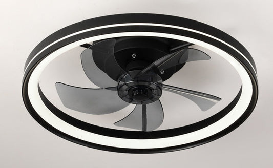 Ventilador de techo inteligente con luz LED y control remoto
