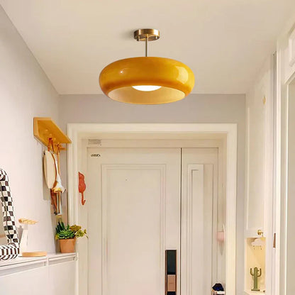 Lámpara de techo Bauhaus de vidrio