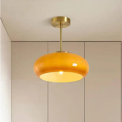 Lámpara de techo Bauhaus de vidrio