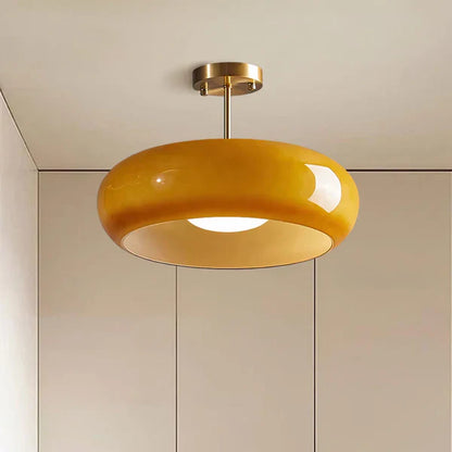 Lámpara de techo Bauhaus de vidrio