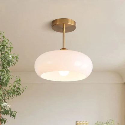 Lámpara de techo Bauhaus de vidrio