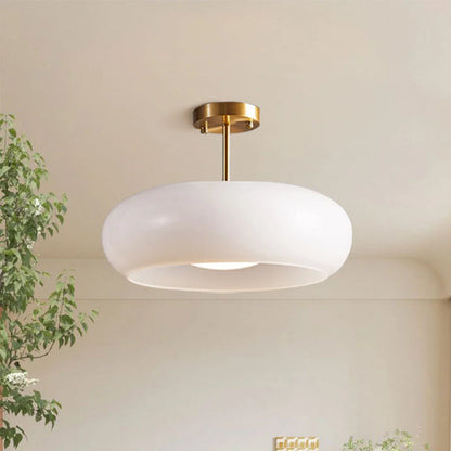 Lámpara de techo Bauhaus de vidrio