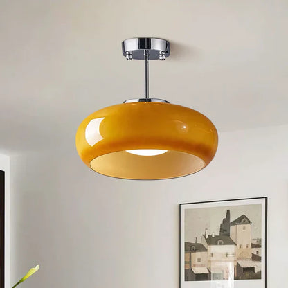 Lámpara de techo Bauhaus de vidrio