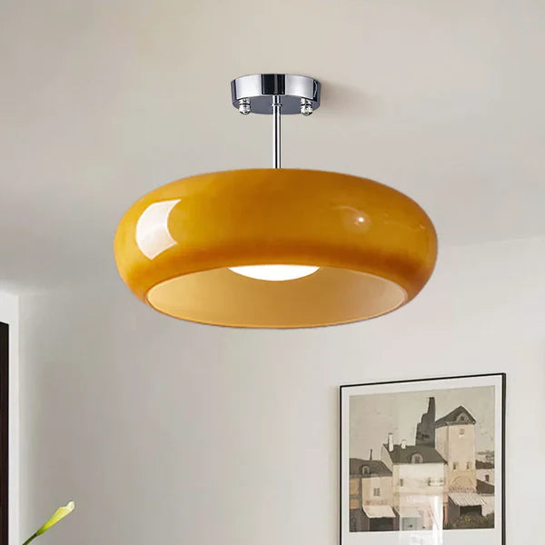 Lámpara de techo Bauhaus de vidrio