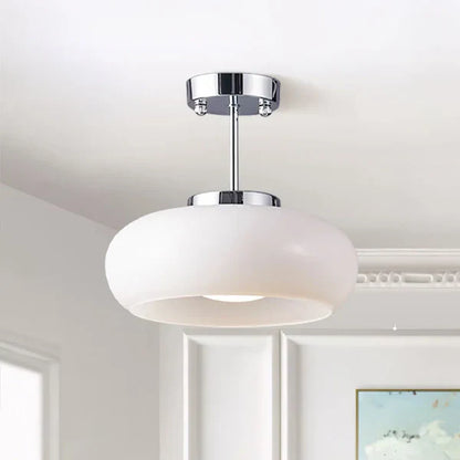 Lámpara de techo Bauhaus de vidrio