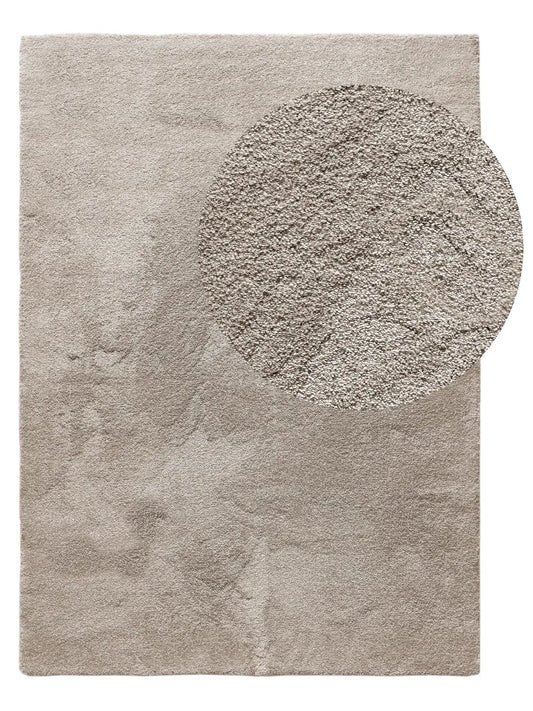 Alfombra moderna lavable de pelo alto