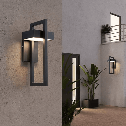 Lámpara de pared exterior arquitectónica