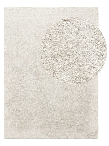 Alfombra moderna lavable de pelo alto