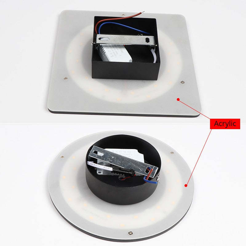 Luz de pared exterior LED geométrica moderna