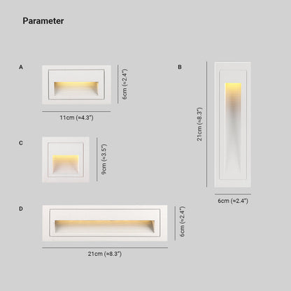 Luz moderna LED para terraza y escalones