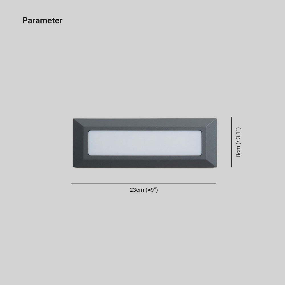 Luz moderna LED para terraza y escalones exteriores