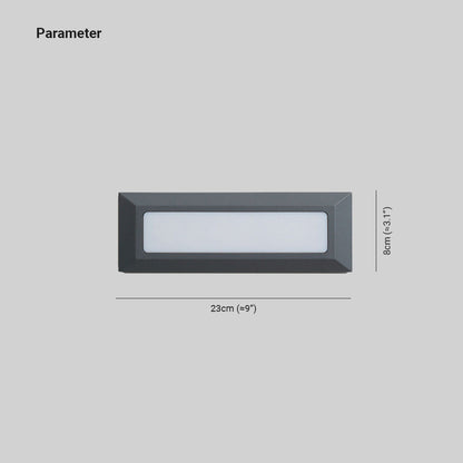 Luz moderna LED para terraza y escalones exteriores