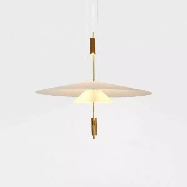 Lámpara colgante escultórica de múltiples capas