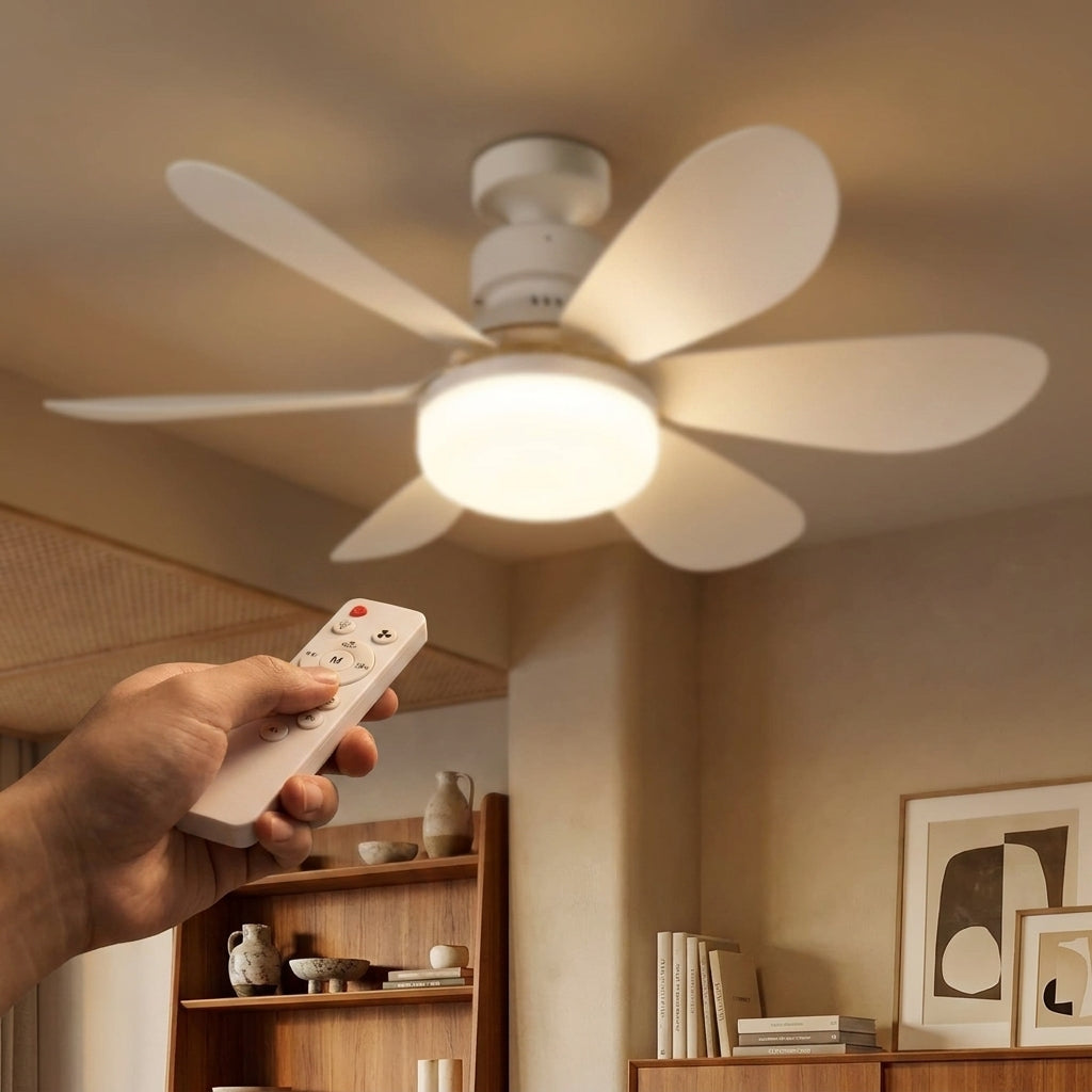 Ventilador de enchufe con luz Purry