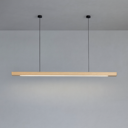Lámpara colgante moderna de madera escandinava