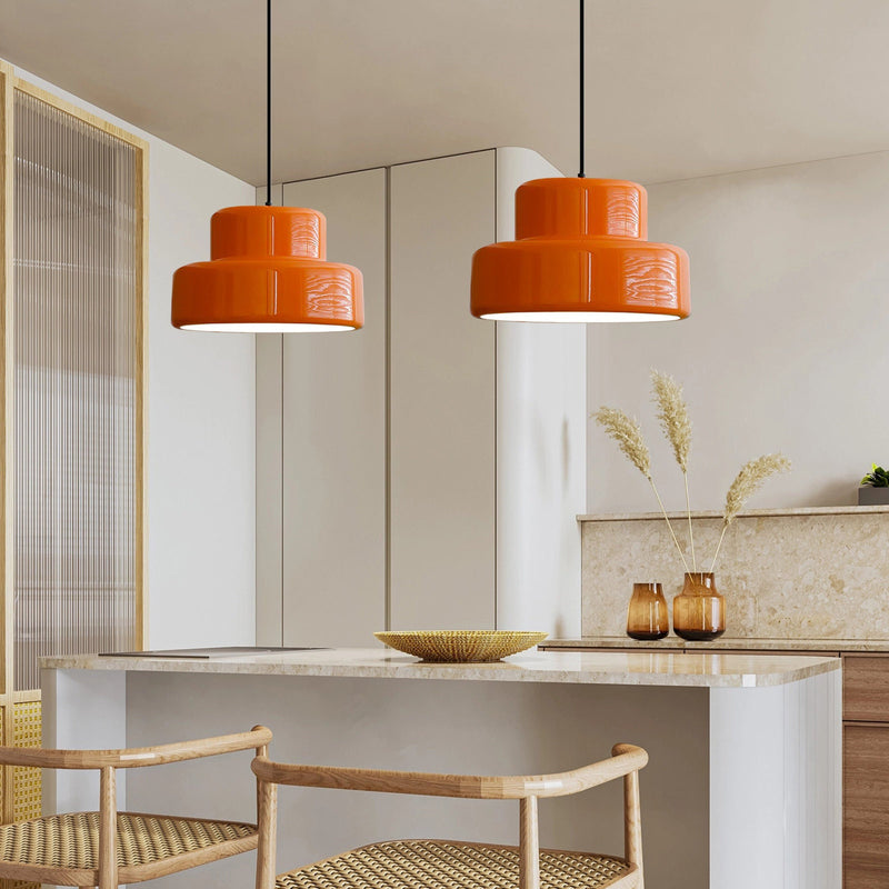 Lámpara colgante naranja Bauhaus