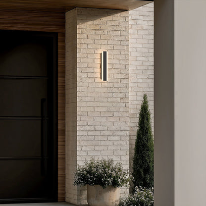 Aplique de pared exterior lineal de aluminio Zephlyn