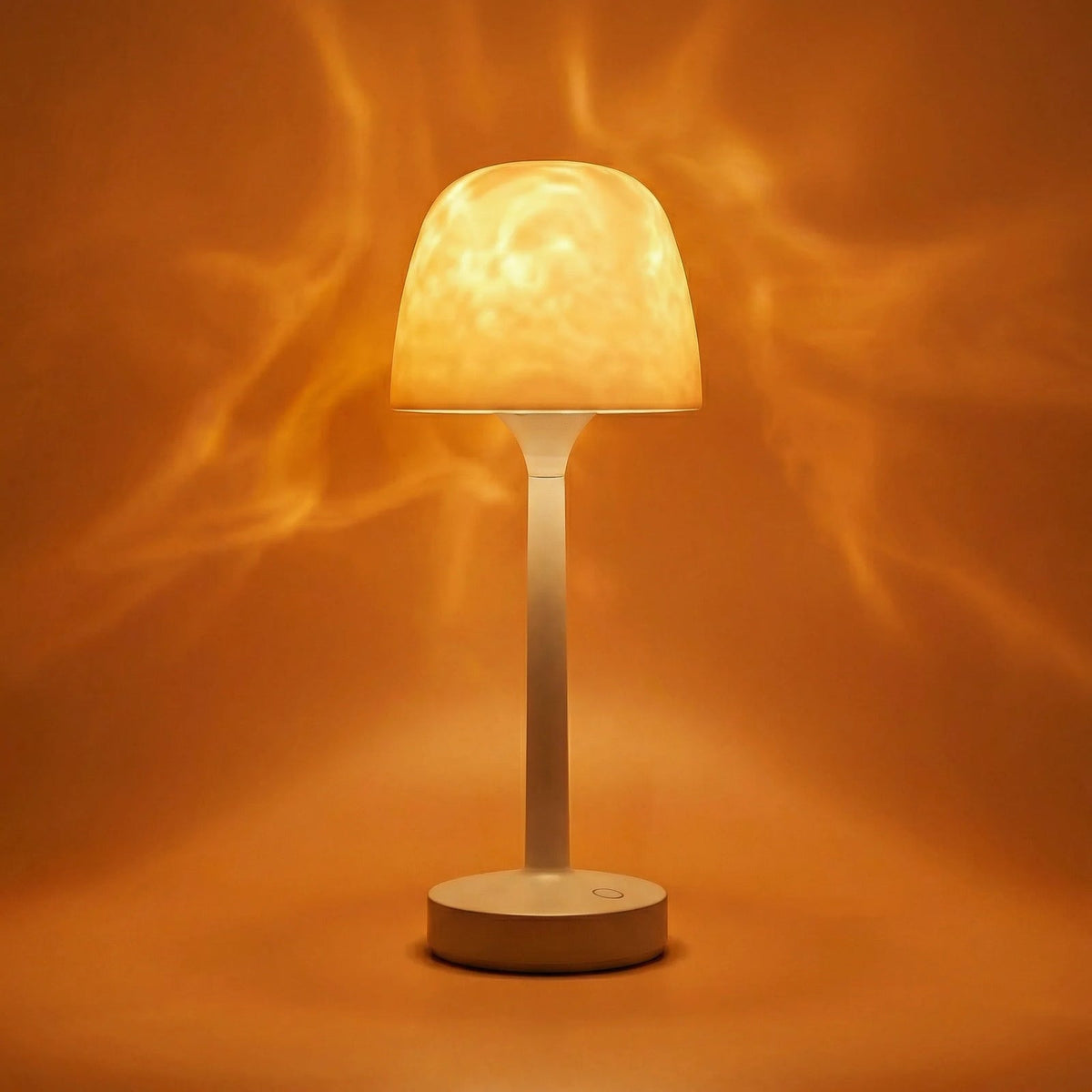 Lámpara de mesa minimalista de alabastro Doreth