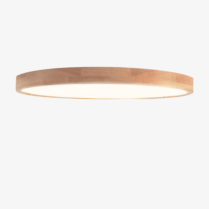 Lámpara de techo empotrada de roble escandinavo Lumivale
