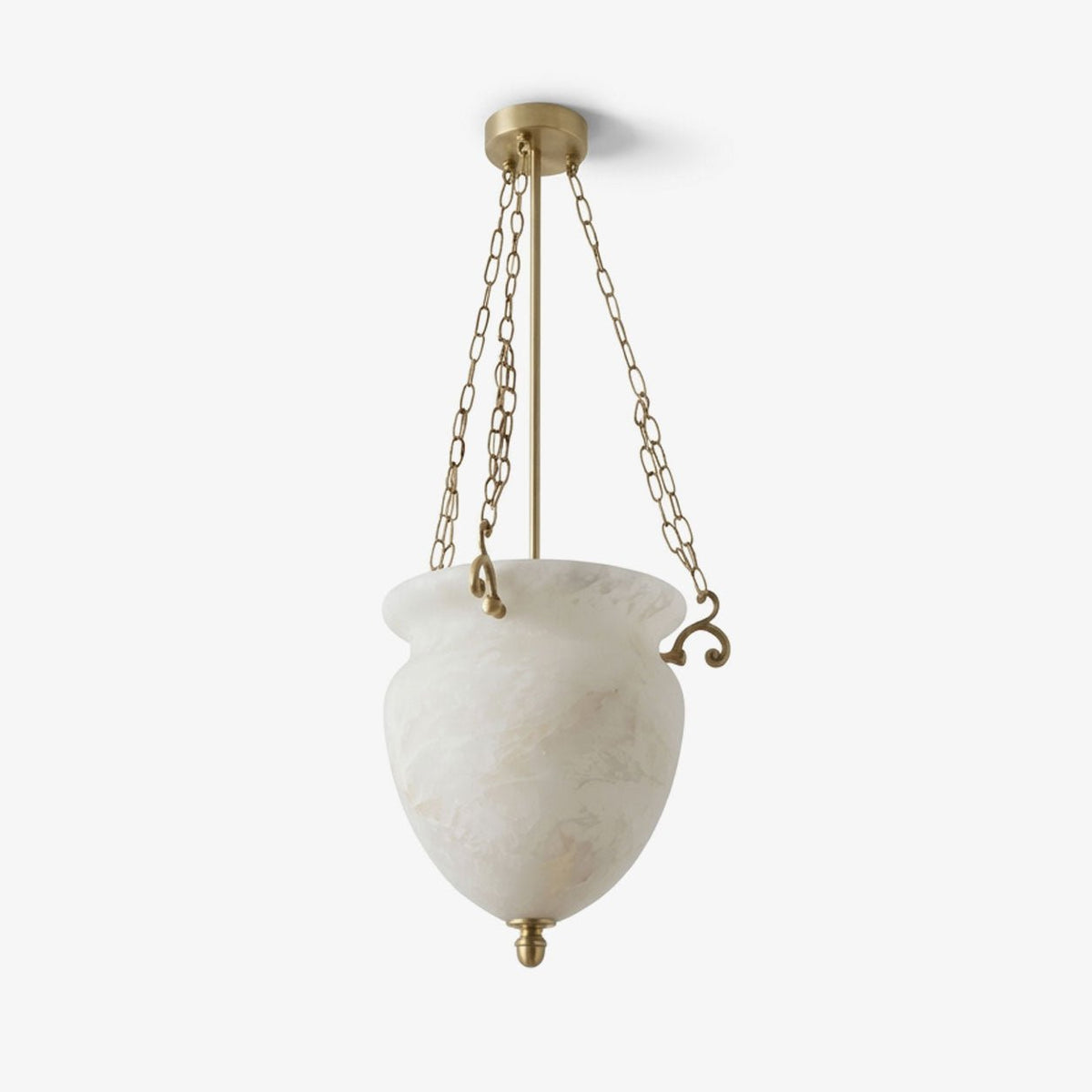 Colgante de cadena con urna de alabastro