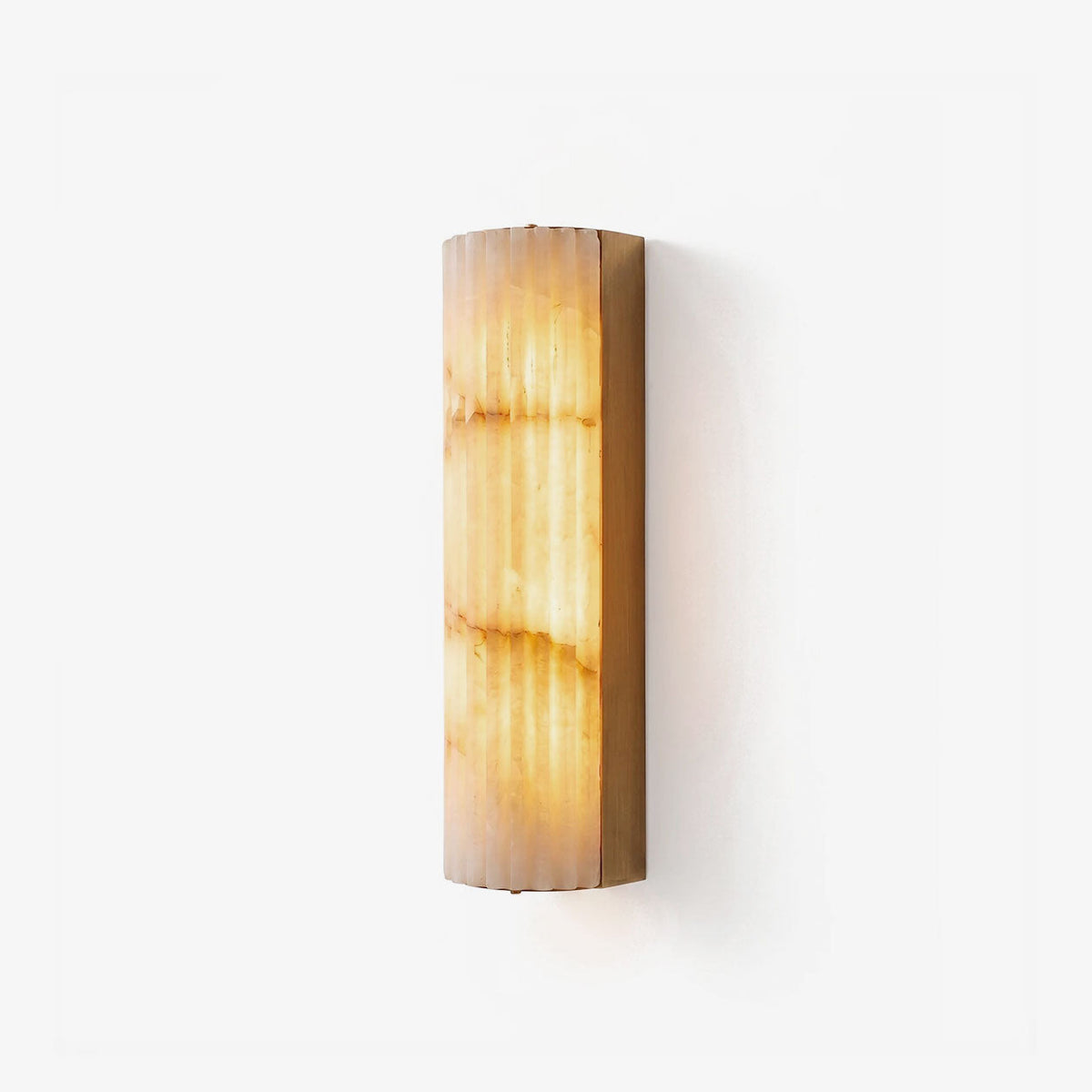 Lámpara de pared de alabastro acanalado minimalista Rivenna