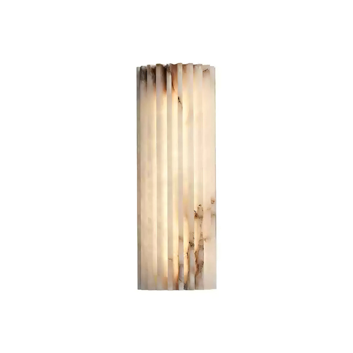 Aplique de pared escultórico de alabastro