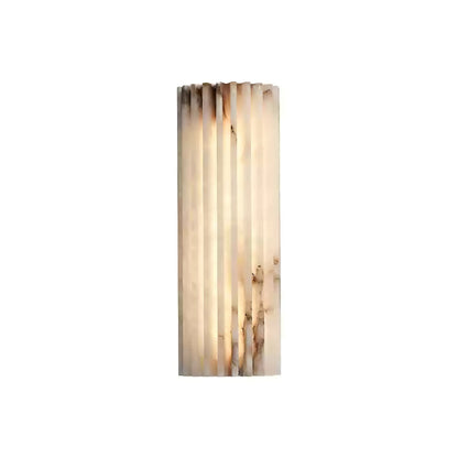 Aplique de pared escultórico de alabastro