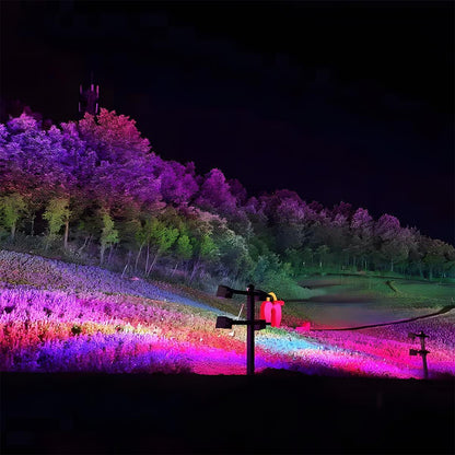 Foco LED RGB de aluminio para paisajismo industrial Chromara