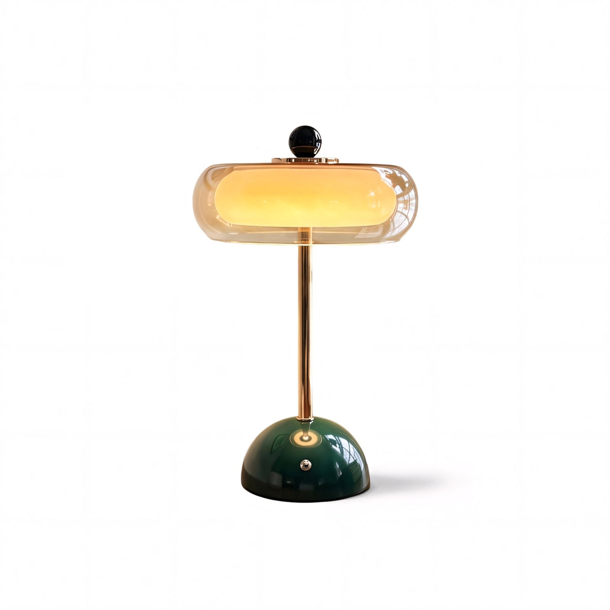Lámpara de mesa de vidrio art déco Calvento