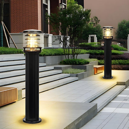 Lámpara de baliza de jardín moderna de aluminio Velmora