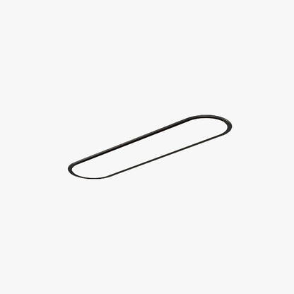 Lámpara de techo ovalada de metal minimalista Ovalis