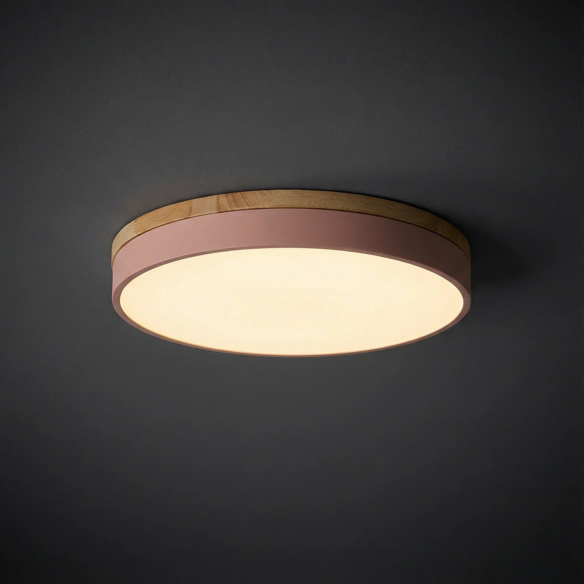 Lámpara de techo de madera minimalista Lumbra de montaje al ras