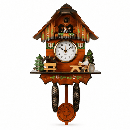 Reloj de cuco rústico de madera Corlinda