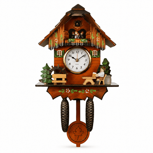 Reloj de cuco rústico de madera Corlinda