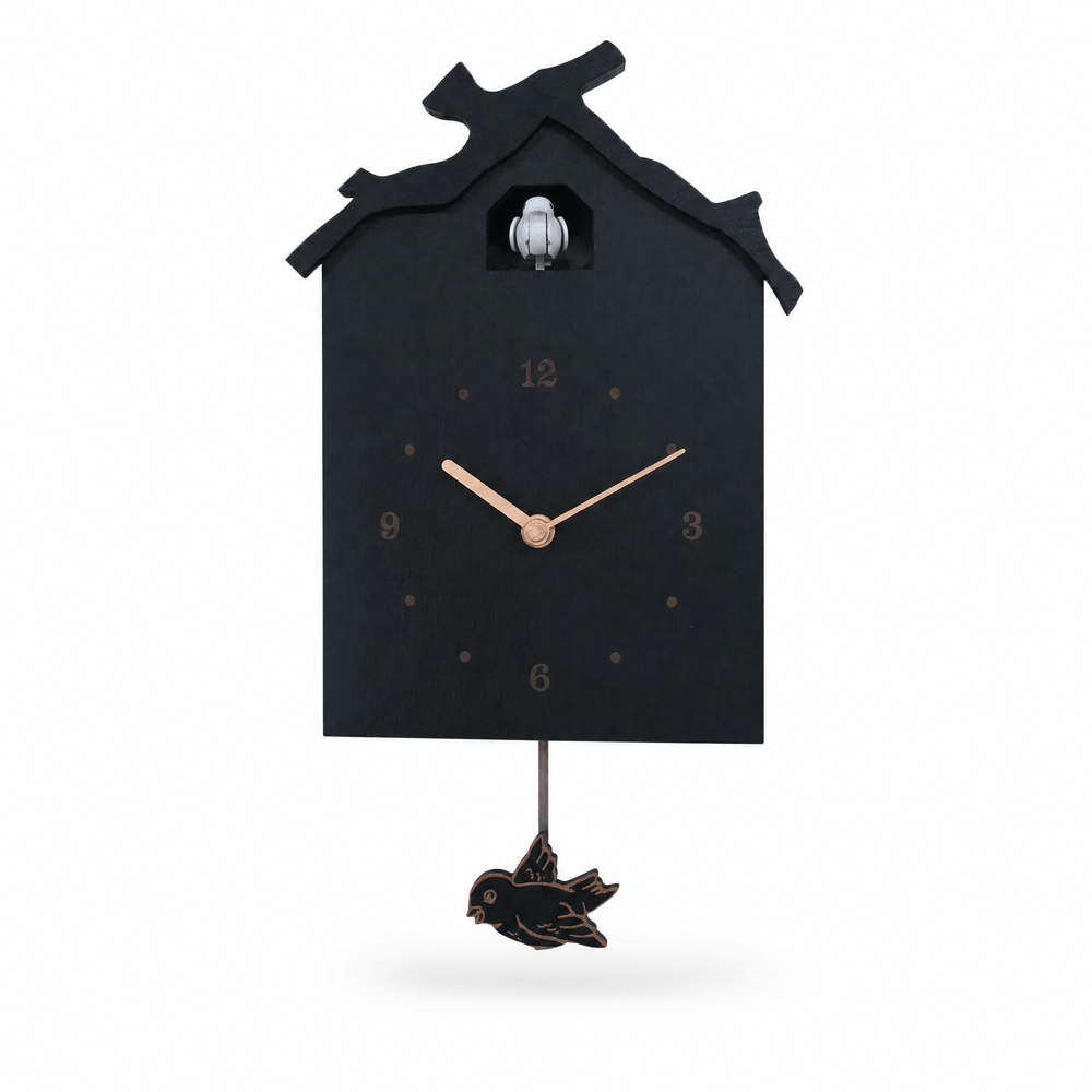 Reloj de cuco de péndulo de madera minimalista Dunmere