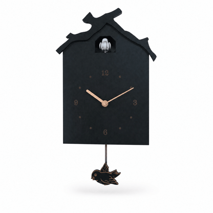 Reloj de cuco de péndulo de madera minimalista Dunmere