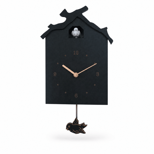 Reloj de cuco de péndulo de madera minimalista Dunmere