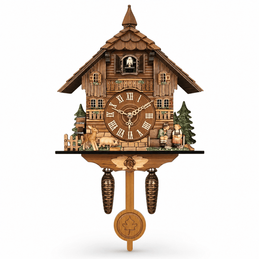 Reloj de cuco de péndulo Brenvika Alpine de MDF
