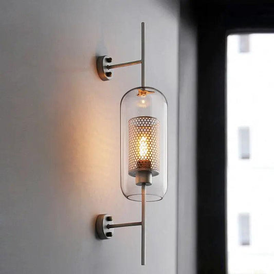 Lámpara de pared de vidrio retro Serenova