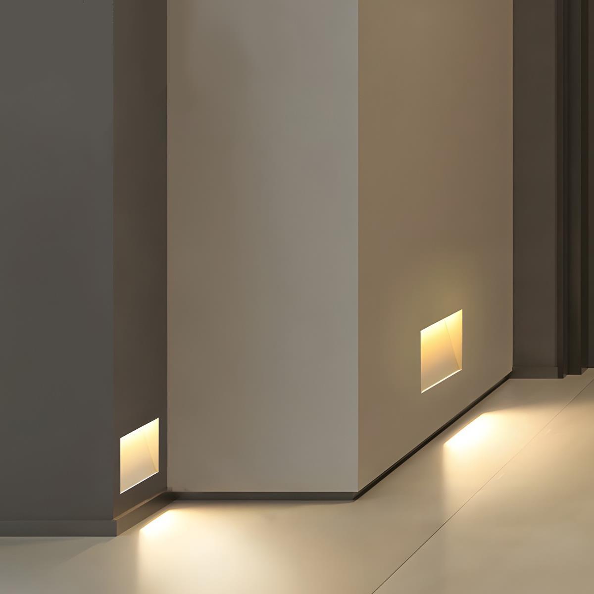 Luz empotrada minimalista de aluminio para escaleras Nichelle