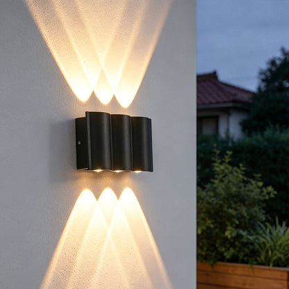 Lámpara de pared LED de exterior Wave