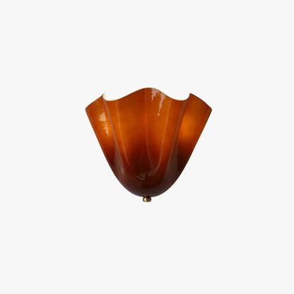 Aplique de pared de vidrio Draped