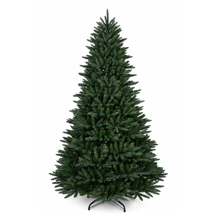 Árbol de Navidad Caldewyn Classic PE/PVC de 7,5 pies con luces integradas