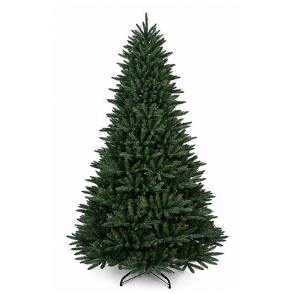 Árbol de Navidad Caldewyn Classic PE/PVC de 7,5 pies con luces integradas
