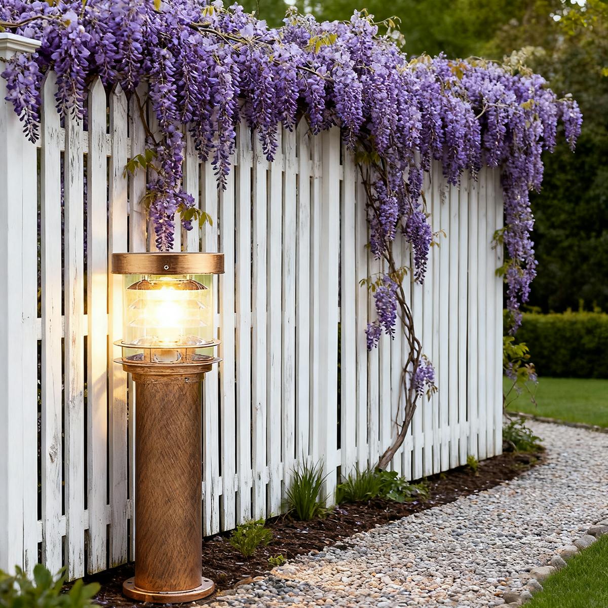 Lámpara de baliza de jardín moderna de aluminio Velmora